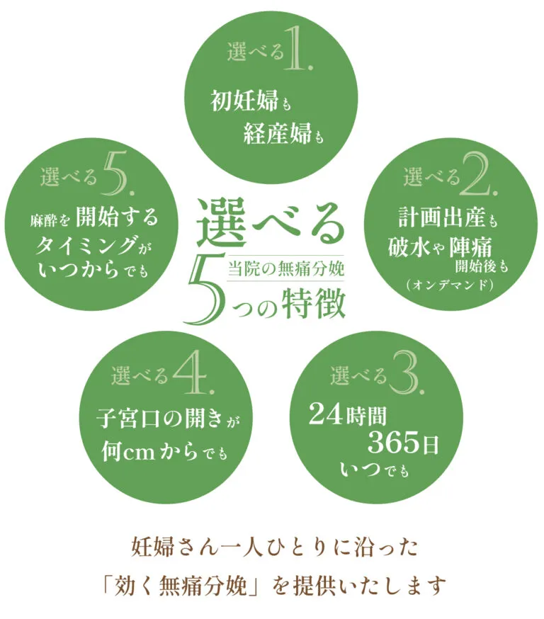 選べる5つの特徴